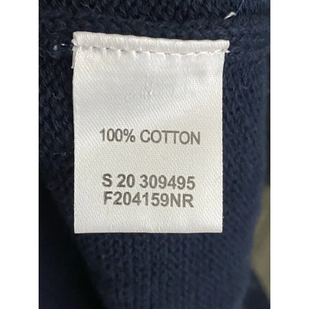 Weatherproof Mens Fair Isle Sweater Navy Fair Isle Crew-neck‎ Sweater Size Large